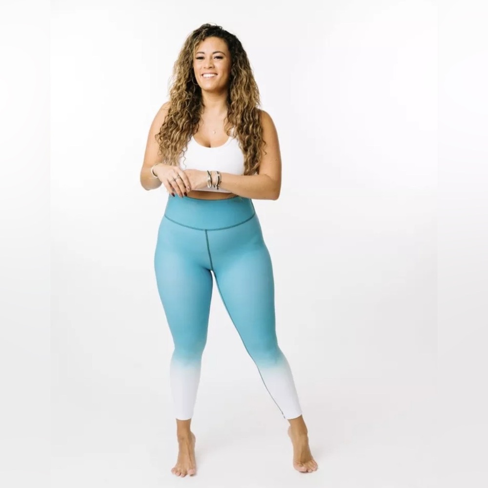 ZYIA Blue and White Ombre Leggings